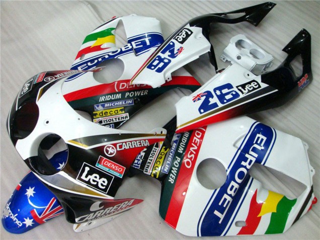 1990-1998 Carrera Eurobet Honda CBR250RR Motorrad Verkleidungen 1990-1998 Carrera Eurobet Honda CBR250RR Motorrad Verkleidungen