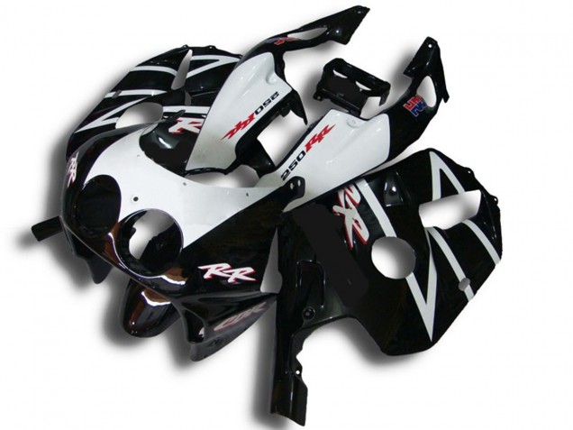 1990-1998 Schwarz Mit Floro Gelb Honda CBR250RR Motorrad Verkleidungen