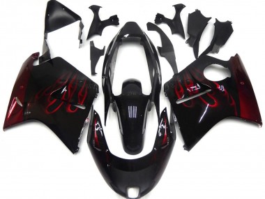 1996-2007 Tiefrot Flame Honda CBR1100XX Motorrad Verkleidungen