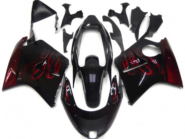 1996-2007 Tiefrot Flame Honda CBR1100XX Motorrad Verkleidungen 1996-2007 Tiefrot Flame Honda CBR1100XX Motorrad Verkleidungen