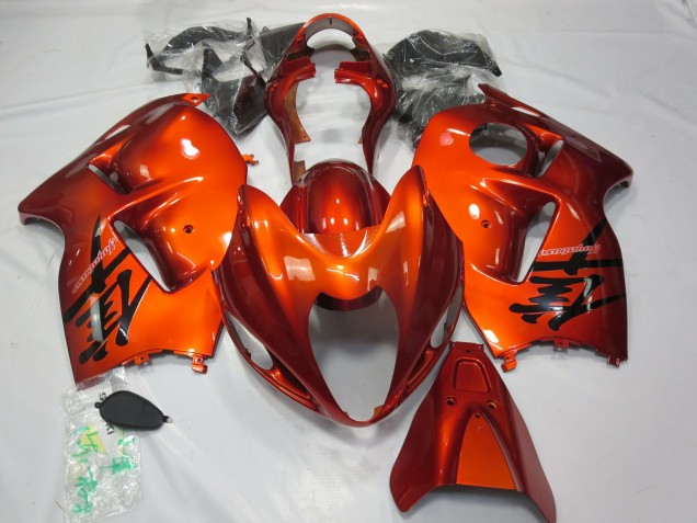 1997-2007 Gebranntes Orange Suzuki GSXR 1300 Motorrad Verkleidungen
