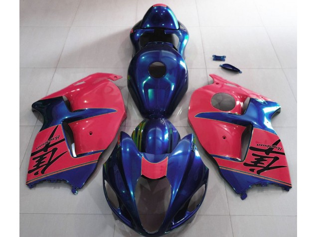 1997-2007 Glänzend Blau & Rot Suzuki GSXR 1300 Motorrad Verkleidungen 1997-2007 Glänzend Blau & Rot Suzuki GSXR 1300 Motorrad Verkleidungen