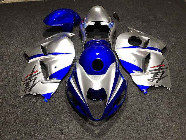 1997-2007 Glänzend Blau & Silber Suzuki GSXR 1300 Motorrad Verkleidungen