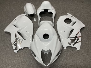 1997-2007 Glänzend Weißes Design Suzuki GSXR 1300 Motorrad Verkleidungen