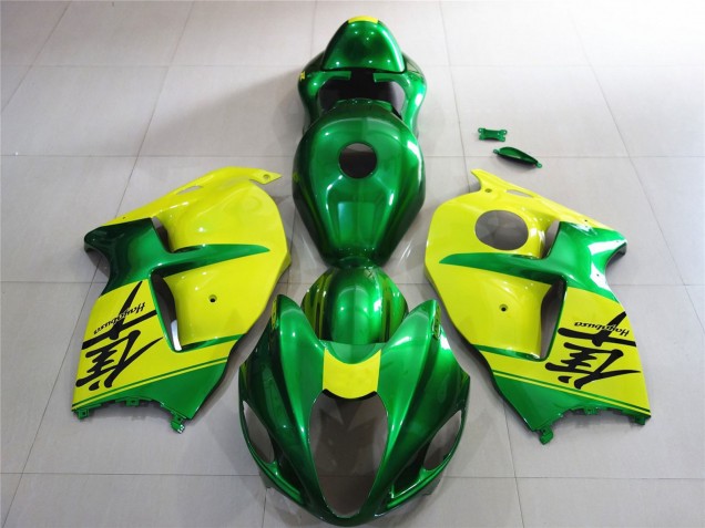 1997-2007 Grün & Gelb Suzuki GSXR 1300 Motorrad Verkleidungen