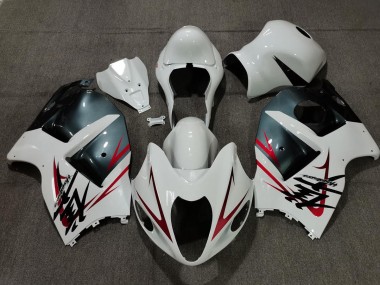 1997-2007 Weiß Hellblau & Rot Suzuki GSXR 1300 Motorrad Verkleidungen
