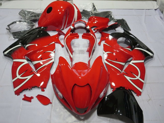 1997-2007 Schwarz & Weiß Suzuki GSXR 1300 Motorrad Verkleidungen 1997-2007 Schwarz & Weiß Suzuki GSXR 1300 Motorrad Verkleidungen