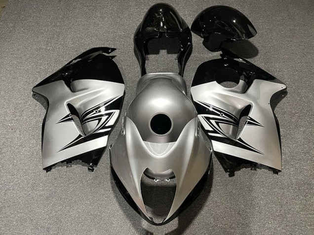 1997-2007 Silber & Schwarz Suzuki GSXR 1300 Motorrad Verkleidungen