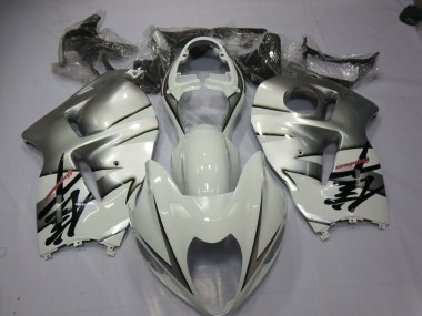 1997-2007 Weiß & Silber Suzuki GSXR 1300 Motorrad Verkleidungen
