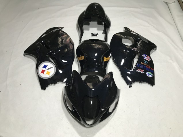 1997-2007 Teamlogo In Schwarz Glänzend Suzuki GSXR 1300 Motorrad Verkleidungen 1997-2007 Teamlogo In Schwarz Glänzend Suzuki GSXR 1300 Motorrad Verkleidungen