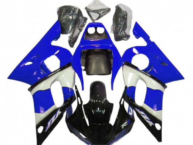 1998-2002 Blauweiß & Schwarz Yamaha R6 Motorrad Verkleidungen