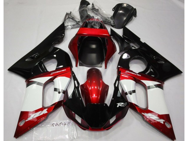 1998-2002 Metallic Rot Yamaha R6 Motorrad Verkleidungen