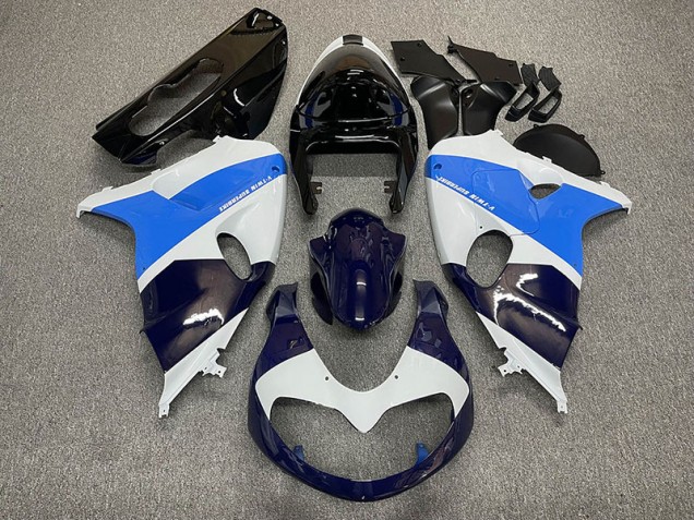 1998-2003 Glänzend Weiß & Blau Suzuki TL1000R Motorrad Verkleidungen