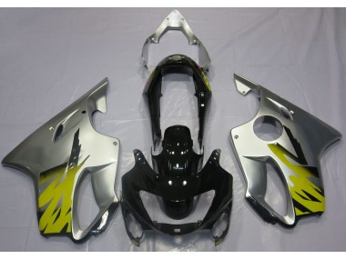 1999-2000 Silber Gelb & Schwarz Honda CBR600 F4 Motorrad Verkleidungen