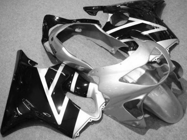 1999-2000 Silber Schwarz Honda CBR600 F4 Motorrad Verkleidungen