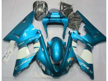 2000-2001 Hellblau & Weiß Yamaha R1 Motorrad Verkleidungen