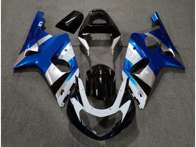 2000-2002 Blau Glänzend & Silber OEM Suzuki GSXR 1000 Motorrad Verkleidungen 2000-2002 Blau Glänzend & Silber OEM Suzuki GSXR 1000 Motorrad Verkleidungen
