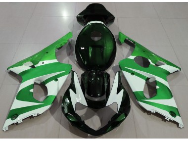 2000-2002 Dunkelgrün Suzuki GSXR 1000 Motorrad Verkleidungen