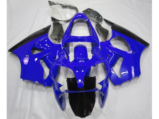 2000-2002 Glänzend Blau & Schwarz Kawasaki ZX6R Motorrad Verkleidungen 2000-2002 Glänzend Blau & Schwarz Kawasaki ZX6R Motorrad Verkleidungen