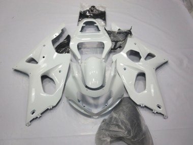 2000-2002 Glänzend Weiß Suzuki GSXR 1000 Motorrad Verkleidungen
