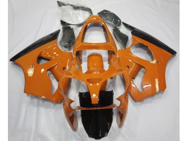 2000-2002 Orange Glänzend & Schwarz Kawasaki ZX6R Motorrad Verkleidungen