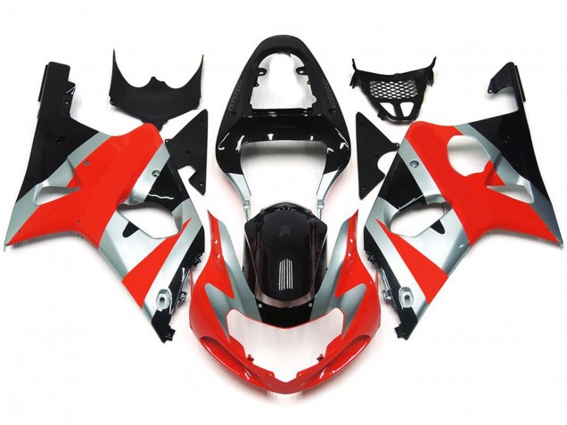 2000-2002 Rot Glänzend OEM-Stil-Kit Suzuki GSXR 1000 Motorrad Verkleidungen