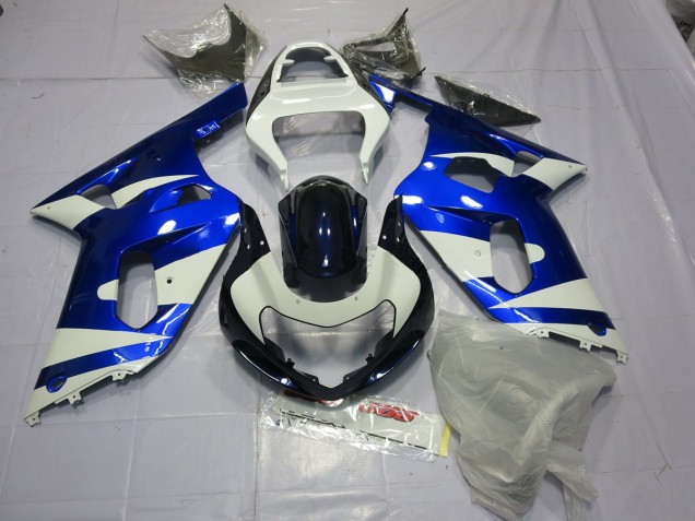 2001-2003 Blau & Weiß Suzuki GSXR 600-750 Motorrad Verkleidungen