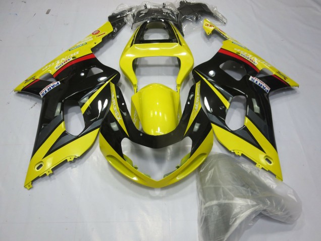 2001-2003 Gelb Schwarz & Grau Suzuki GSXR 600-750 Motorrad Verkleidungen