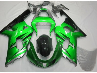 2001-2003 Grün & Silber Suzuki GSXR 600-750 Motorrad Verkleidungen