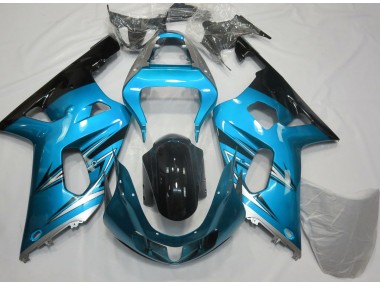 2001-2003 Hellblau & Silber Suzuki GSXR 600-750 Motorrad Verkleidungen