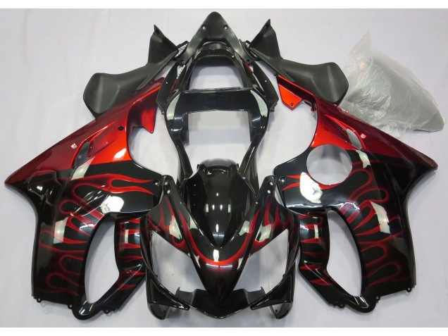2001-2003 Rot Flamme Honda CBR600 F4i Motorrad Verkleidungen 2001-2003 Rot Flamme Honda CBR600 F4i Motorrad Verkleidungen