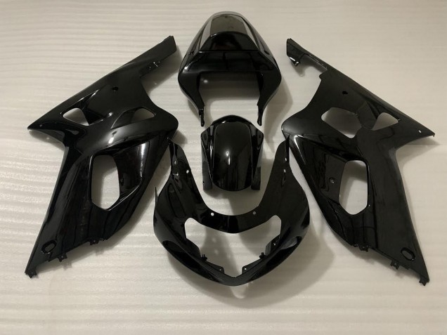 2001-2003 Schwarz Glanz Suzuki GSXR 600-750 Motorrad Verkleidungen