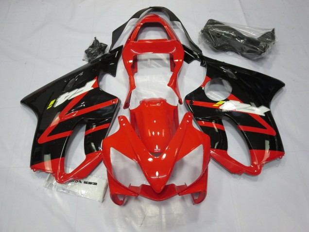 2001-2003 Schwarz Rot Weiß Honda CBR600 F4i Motorrad Verkleidungen