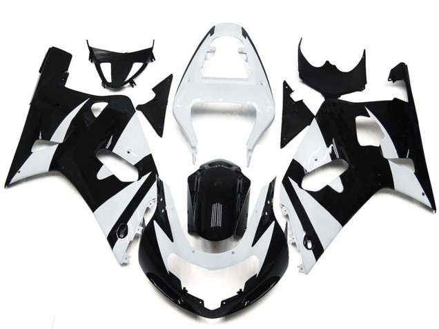 2001-2003 Weiß & Schwarz Stil OEM Suzuki GSXR 600-750 Motorrad Verkleidungen