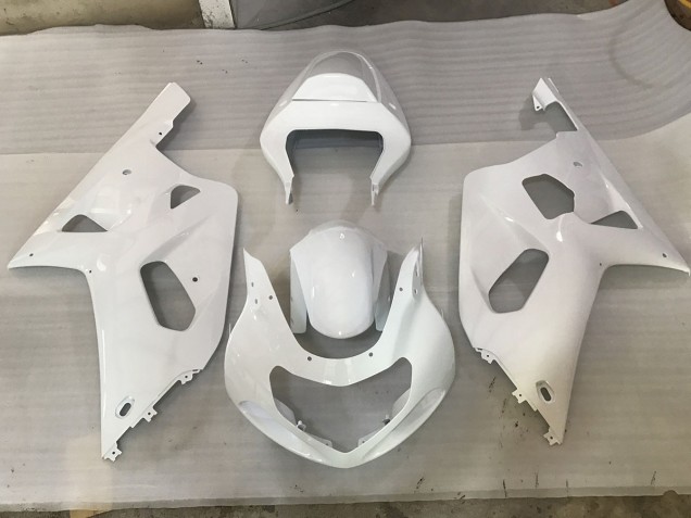 2001-2003 Weiß Suzuki GSXR 600-750 Motorrad Verkleidungen