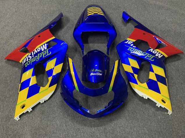 2001-2003 Telefonica Suzuki GSXR 600-750 Motorrad Verkleidungen