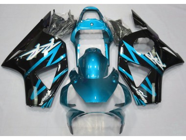 2002-2003 Elektrisches Hellblau Honda CBR954RR Motorrad Verkleidungen