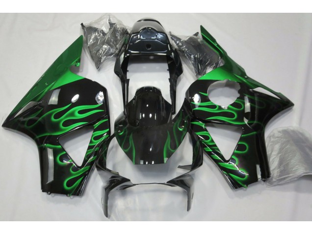 2002-2003 Grün Flamme Honda CBR954RR Motorrad Verkleidungen