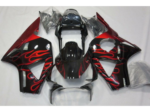 2002-2003 Rot Flamme Honda CBR954RR Motorrad Verkleidungen
