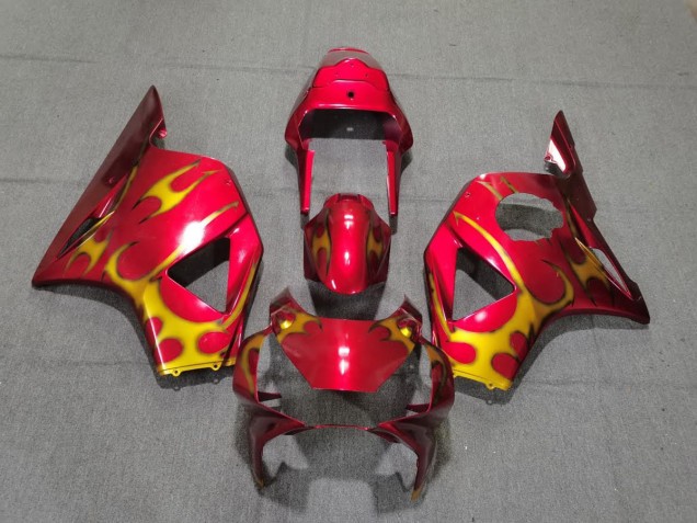 2002-2003 Rot & Gold-Stil Honda CBR954RR Motorrad Verkleidungen