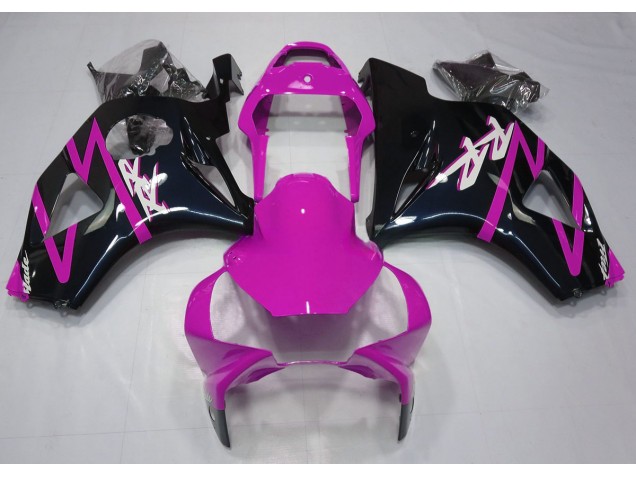 2002-2003 Schwarz Glänzend & Pink Honda CBR954RR Motorrad Verkleidungen