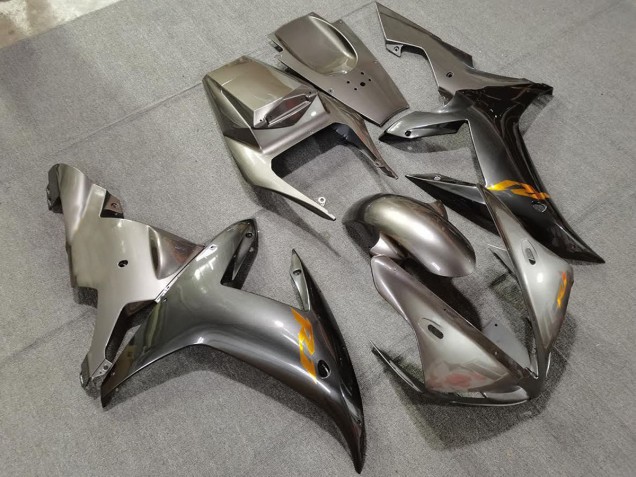 2002-2003 Silber Glänzend & Gold Yamaha R1 Motorrad Verkleidungen