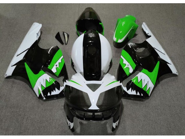 2002-2005 Grüner Hai Kawasaki ZX12R Motorrad Verkleidungen