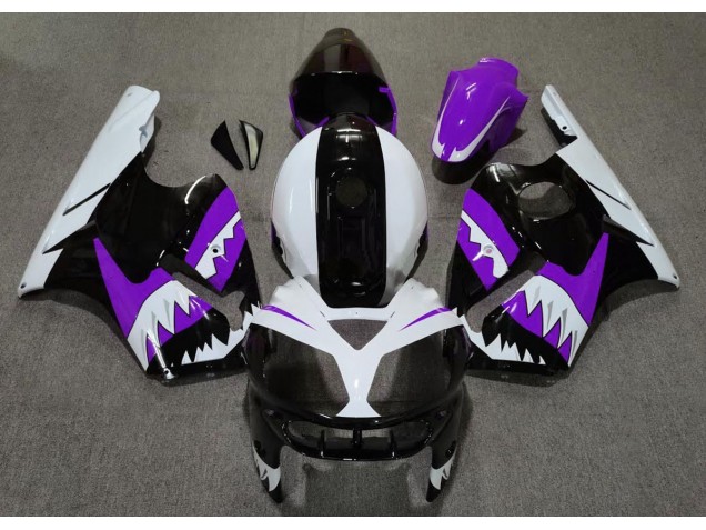 2002-2005 Lila Hai Kawasaki ZX12R Motorrad Verkleidungen 2002-2005 Lila Hai Kawasaki ZX12R Motorrad Verkleidungen