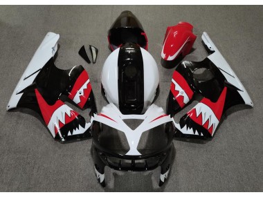 2002-2005 Rot Hai Kawasaki ZX12R Motorrad Verkleidungen