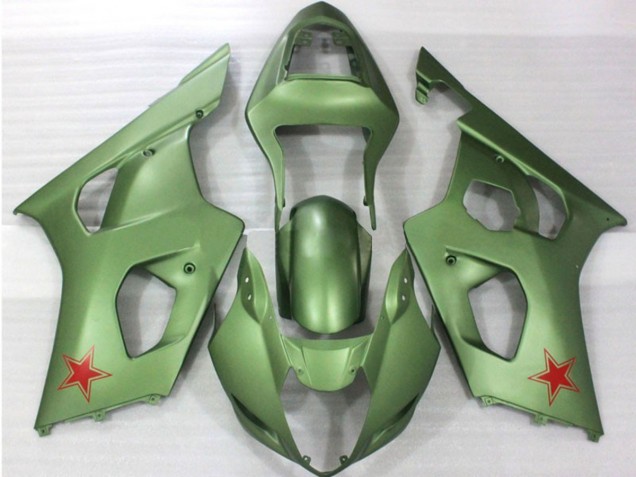 2003-2004 Armeegrün Suzuki GSXR 1000 Motorrad Verkleidungen
