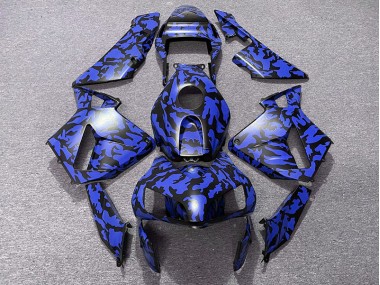 2003-2004 Blau Camo Honda CBR600RR Motorrad Verkleidungen