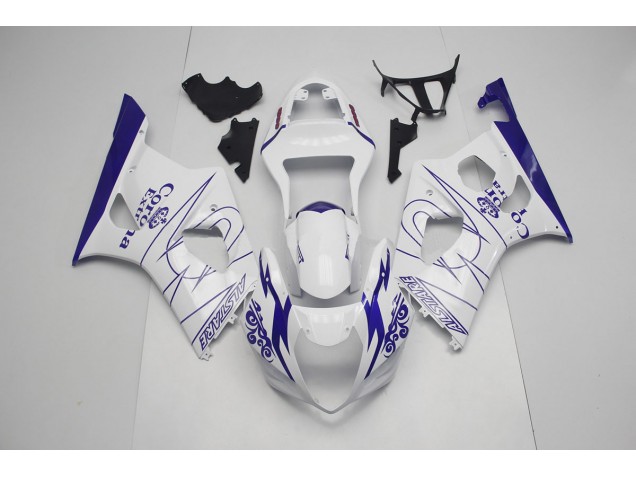 2003-2004 Blau & Weiß Corona Suzuki GSXR 1000 Motorrad Verkleidungen 2003-2004 Blau & Weiß Corona Suzuki GSXR 1000 Motorrad Verkleidungen