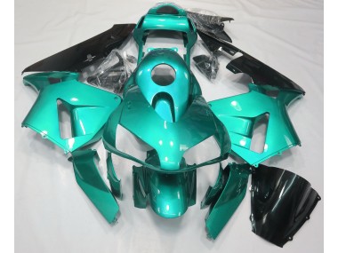 2003-2004 Blaugrün Schlicht Honda CBR600RR Motorrad Verkleidungen