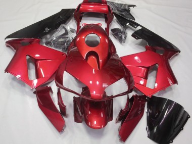 2003-2004 Candy Red Plain Honda CBR600RR Motorrad Verkleidungen